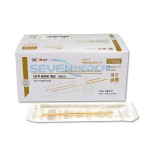 면봉- 멸균솜면봉(6인치)100봉(200P)/case