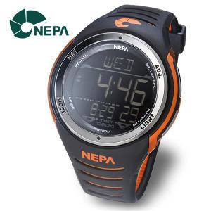 [네파][NEPA] 네파 N223-ORAGE 50랩메모리 8알람 전자 방수 조깅 군인시계