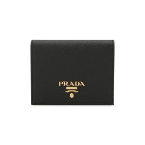 [프라다] 여성 사피아노 로고 블랙 반지갑 1MV204 QWA F0002