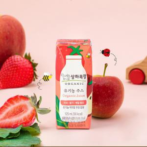 [매일유업] 상하목장 유기농주스 사과딸기케일 125ml 24팩