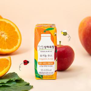 [매일유업] 상하목장 유기농주스 사과오렌지케일 125ml 24팩