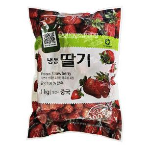재호식품 무가당 냉동딸기 1kg x 10개/주스/카페/스무디/동그랑