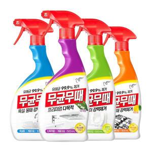 피죤 무균무때 욕실용 세정제 500ml 2개 외 / 900ml 주방용 프리미엄 다목적용 곰팡이용 청소세제