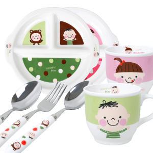 삼성도자기 패밀리 유아식기 모음 가족 어린이 그릇 공기 대접 접시