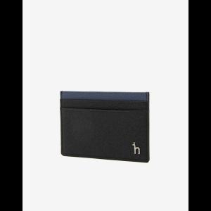 헤지스 핸드백 (HJHO1E008BK) [DEDGE] 블랙 솔리드 가죽 배색 라인 카드홀더 HJHO1E008