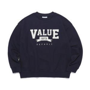 디폴트 1973 VALUE LOGO SWEAT SHIRTS NAVY