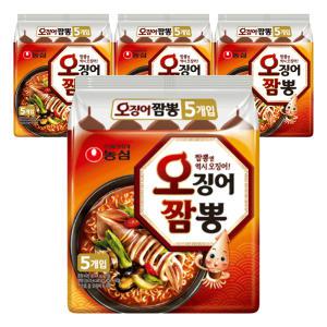 농심 오징어짬뽕, 124g, 20개