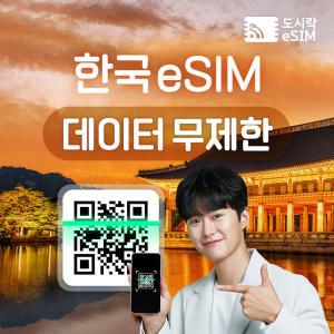 한국 eSIM 데이터 무제한 유심 아이폰e심 도시락eSIM