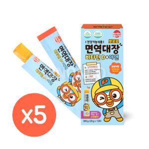 뽀로로 면역대장 비타민D+아연(15포) 300g 5개