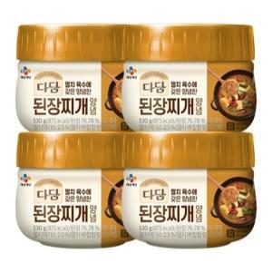 CJ 다담 된장찌개 양념 530g * 4통