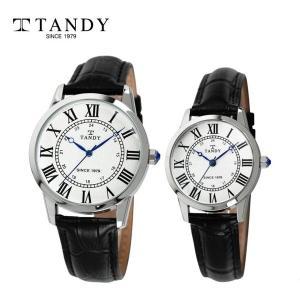 [신세계몰]TANDY 탠디 클래식 커플 가죽 손목시계 T-1714 화이트 남여 2종중 택1