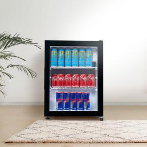 더함 64L 냉장고 쇼케이스 소형 음료 술 원룸 R064D1-GI1NM 직접냉각 미니 술장고