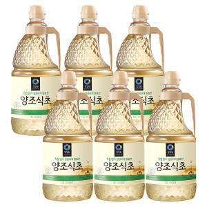 청정원 양조식초 PET, 1.8L, 6개