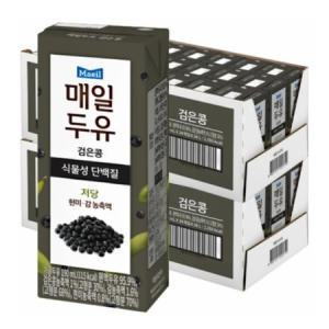 매일두유 검은콩 식물성 단백질 190ml 48개_MC