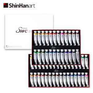 신한화구 SWC 전문가용 최고급 수채화 물감 24색 32색세트 15ml 미술 화방