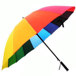 무지개 레인보우우산 장우산  장마 14K 튼튼한  자동우산