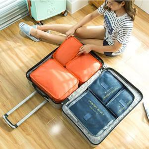 6종 여행용 파우치 생활 방수 가방 캐리어 수납 정리