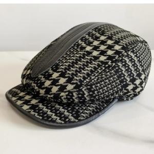 베레모 2022 Mens Print leather hat winter Berets male