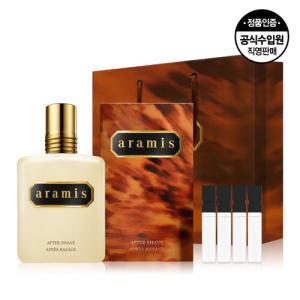 [아라미스] 애프터셰이브 200ml(남성스킨)+향수 샘플 4종+쇼핑백