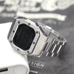 [발렌티노루디]지샥 커스텀 시계 시리즈 DW5600 스퀘어 일체형 실버 메탈케이스 공구포함