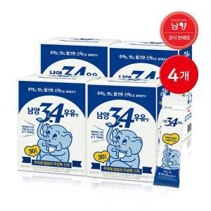 [남양] 3.4우유맛 스틱 30개입 4개 / 자판기우유 우유분말 밀크스틱