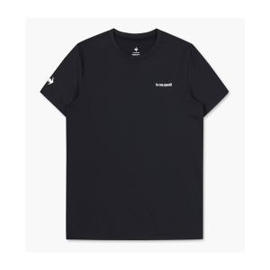 [르꼬끄](강남점) 남여공용 유니 폴리스판 반팔 티셔츠 /BLACK (QP123GRS21)