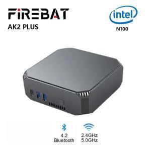 FIREBAT AK2 플러스 휴대용 PC 인텔 N100 듀얼 밴드 WiFi5 BT4.2 데스크탑 게이밍 컴퓨터 게이머 16GB 512G