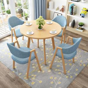 카페 테이블 의자 세트 식탁 원형 4인용 인테리어 식당 업소용 레스토랑 탕비실 휴게실 커피숍