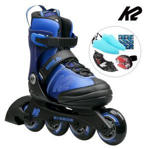 K2 인라인 스케이트 에디 주니어 블루 아동인라인스케이트 어린이 유아 신발항균건조기 휠커버
