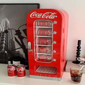 미국 빈티지 미니자판기 10캔 작은 냉장고 소형냉장고 음료수 술장고