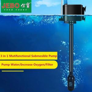 JEBO-3 in 1 다기능 수족관 펌프, 워터 물고기 탱크, 슈퍼 사일런스 필터, 산소 공기 증가 R375M