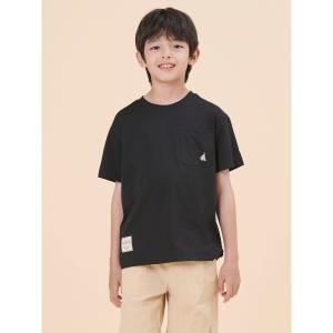 [시즌오프30%OFF][BEANPOLE KIDS] 핫썸머 SORONA 포켓 라운드 티셔츠  블랙 (BI4442U025)