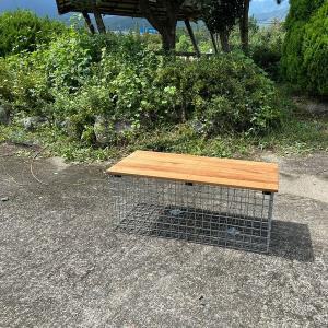 [오너클랜]개비온 벤치 1M 앉음벽 정원 야외 DIY