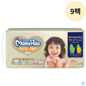 마미포코 온기케어 팬티 기저귀 여아 특대형 34p 9팩_MC