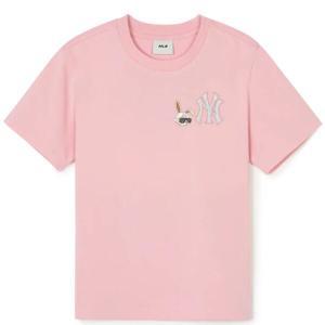 MLB 키즈(엠엘비키즈)[7ATSR0143-50PKM] MLB 키즈 모노 래빗 반팔 티셔츠
