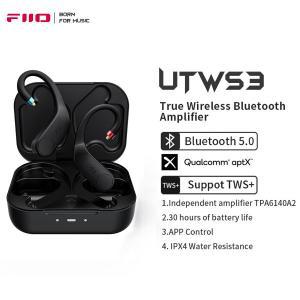 FiiO UTWS3 블루투스 V5.0 aptX/TWS + 이어버드 후크mMCX/0.78mm 커넥터 마이크 지원 30 시간 재생 및 앱제