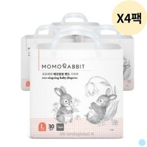 모모래빗 에코씽씽 밴드 공용 기저귀 대형 30p 16팩