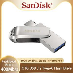 SanDisk OTG USB 3.2 C타입 플래시 디스크 DDC4 펜 드라이브 금속 최대 400 Mb/s 1TB