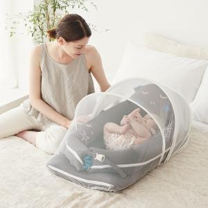 [보리보리/아이팜]아이팜 별곰이 아기침대 모기장세트 신생아침대 휴대용아기침대