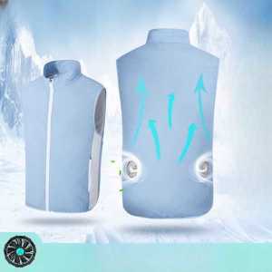 냉풍조끼 선풍기 쿨링 통풍 아이스 등산 바람 얼음 냉조끼 작업복 냉각 공사 에어컨