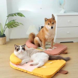 애완견 쿨링 매트 여름용 아이스 패드 수면 통기성 세척 가능 소형 중형 침대 고양이 쿠션 애완동물 용품