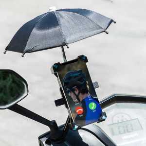 핸드폰 우산 거치대 휴대폰 오토바이 미니 라이더 비 바이크 햇빛 가리개 자전거 배달 핸들 바 방수 스쿠터