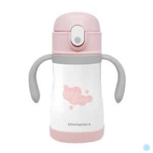 베베리쉬 스테인리스 보냉 유아컵 빨대컵 280ml 핑크