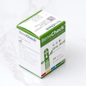 베네첵 BeneCheck 요산 시험지 1박스(25매) 검사지 요산측정지 3inOne/3in1 스트립