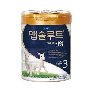 매일유업 앱솔루트 프리미엄 산양 3단계 750g 3캔