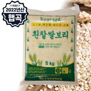 [하루세끼쌀] 2024년 햅곡 잡곡 흰찰쌀보리 5kg 햇보리 잡곡쌀 찰보리