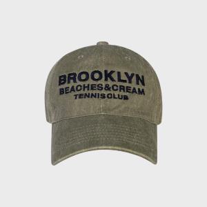 BROOKLYN TENNIS CLUB PIGMENT CAP-KHAKI