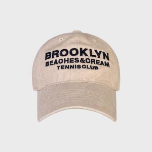 BROOKLYN TENNIS CLUB PIGMENT CAP-BEIGE