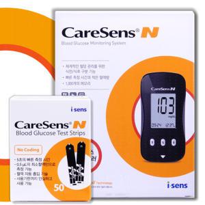 케어센스N 혈당측정기+검사지set (혈당기+검사지 60매+채혈기+당뇨수첩+침10개)