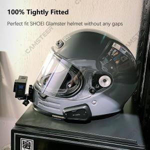 SHOEI 글램스터 맞춤형 오토바이 헬멧 턱 마운트, GoPro12 11 Insta360 Ace pro X3 DJI 4 액션 카메라 액세